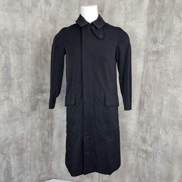 Vintage 90s Ralph Lauren BLACK LABEL Mens S Long Driver Coat Removable Lining‎